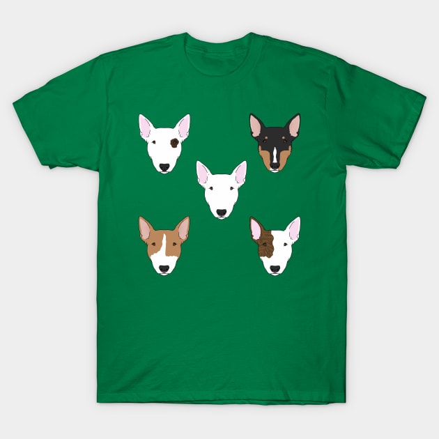 Bull Terriers T-Shirt by childofthecorn